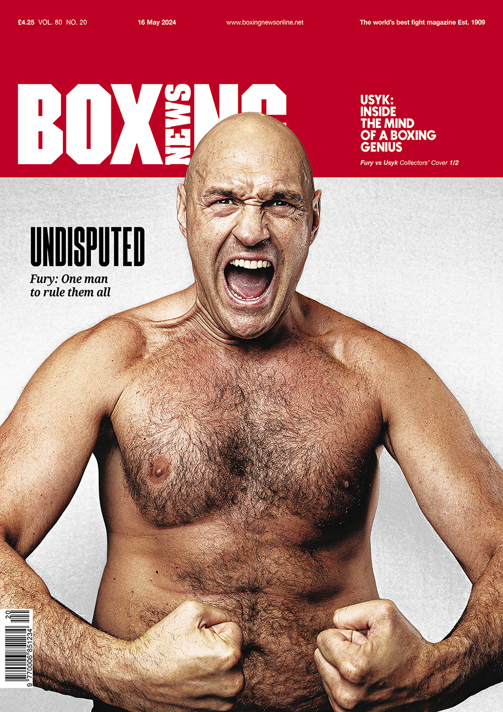Boxing News 16 May 2024 Issue - Fury Cover